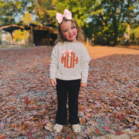 Toddler Monogram Crewneck