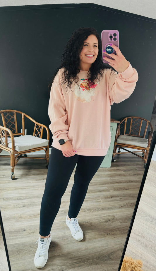 Blush Santa Pullover